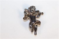 Sterling Silver Cherub Brooch or Pin