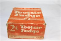 Tootsie (Roll) Fudge 1950s Emtpy Box
