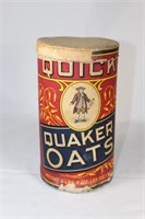 1920s Quaker Oats Round Cardboard Container 3 lb