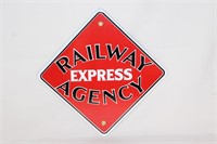 Railway Express Agency Porcelain Sign