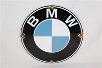 BMW Porcelain Round Sign