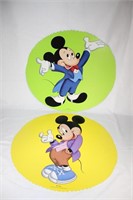 Pair 1987 Nabisco Disney Signs Mickey Mouse