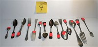 15 peice lot of plated flatware