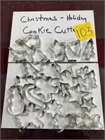 Christmas holiday cookie cutters lot