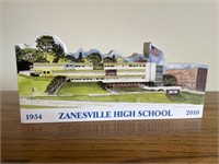 Zanesville high school shelf plaque 1954-2010