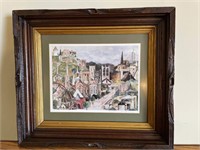 Signed matted and framed Mary Ann Bucci