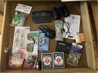 Miscellaneous  items  in drawer