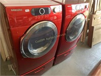 Preowned Frontload Washer & Dryer, pedestals