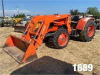 Kuboa M9960D Tractor w/LA1353 Loader S/N 51856