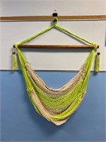 Lime Green & Ivory Single Seat Hammock