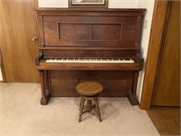 Antique Beckwith Upright Player Piano (Works!)