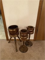 Sugar Bucket Sewing Basket and Plant Stands