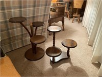 Tiered Wooden Plant Stands (2)