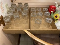 Glasses, Tumblers (Two Trays)