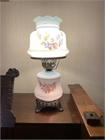 Floral Hurricane Table Lamp