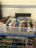 COOKBOOKS, VHS TAPES, BOOKS