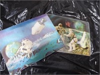 Two 3-D space postcards