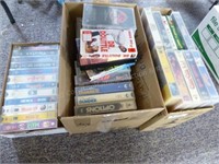 3 boxes VHS tapes