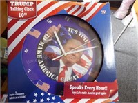 Trump 10" talking clock