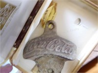 Vintage wall mount Coca-Cola opener
