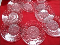 (8) 6" Princess House Fantasia Small Plates -