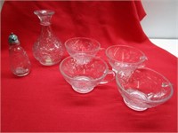 Princess House Fantasia Mugs, Vase, & 1 Shaker