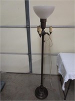 Antique Floor Lamp - Brass Bottom? - Pick up only