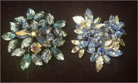 2 X Bid Regency Signed L Brooches