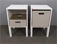 2x Stands With Fabric Storage Inserts