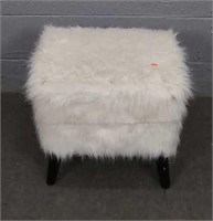 Fuzzy Storage Ottoman