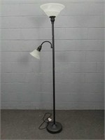 Glass Globe Floor Lamp