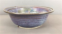 Handmade Glazed Pottery Bowl