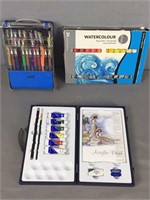 Watercolor Paints, Gel Pens And More