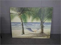 Embellished Tropical Canvas