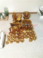 Vintage Amber Glassware