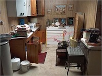 Contents of utility room in basement, freezers