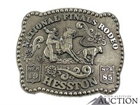 1985 Hesston NFR Collector's Belt Buckle