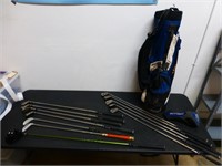 Set of 12 "Right Swing" Ping Golf Clubs W/Bag