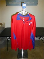 Mens XLT Texas Rangers Long Sleeve Fleece