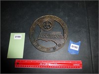 Louisiana Metal Decor Plate