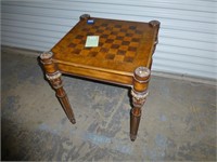 Checker Board Game Table W/ Pieces