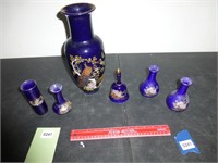 Lot of 6 Oriental Design Vases & More