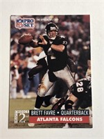 Brett Favre 1991 Rookie NFL Pro Set Card