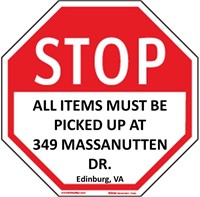 ALL ITEMS LOCATED AT 349 MASSANUTTEN DR.