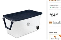 Sterilite 160 Qt. Wheeled Storage Box (2pc)