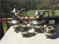 Silver Smith's Plated Serving Set AS IS