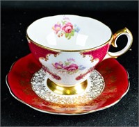 Queen Anne Lady Eleanor Teacup & Saucer Bone China
