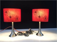 2 DECORATIVE TABLE LAMPS