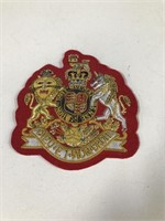 BRITISH MONARCH EMBOSSED PATCH