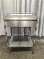 INDUSTRIAL LOOK STAINLESS UTILITY CART